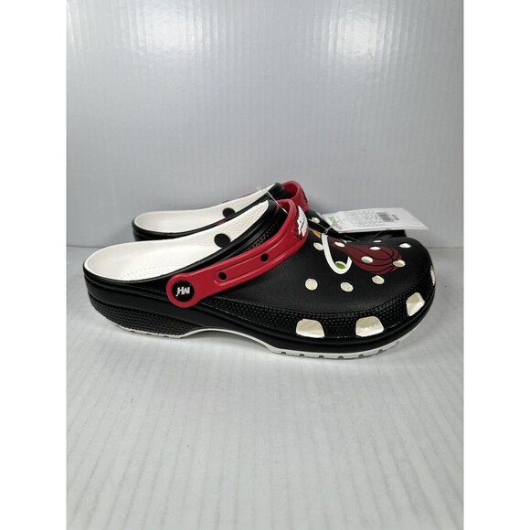 Crocs NBA Miami Heat Classic Clogs Mens Size 10 208861-001 Basketball NEW - Picture 1 of 7